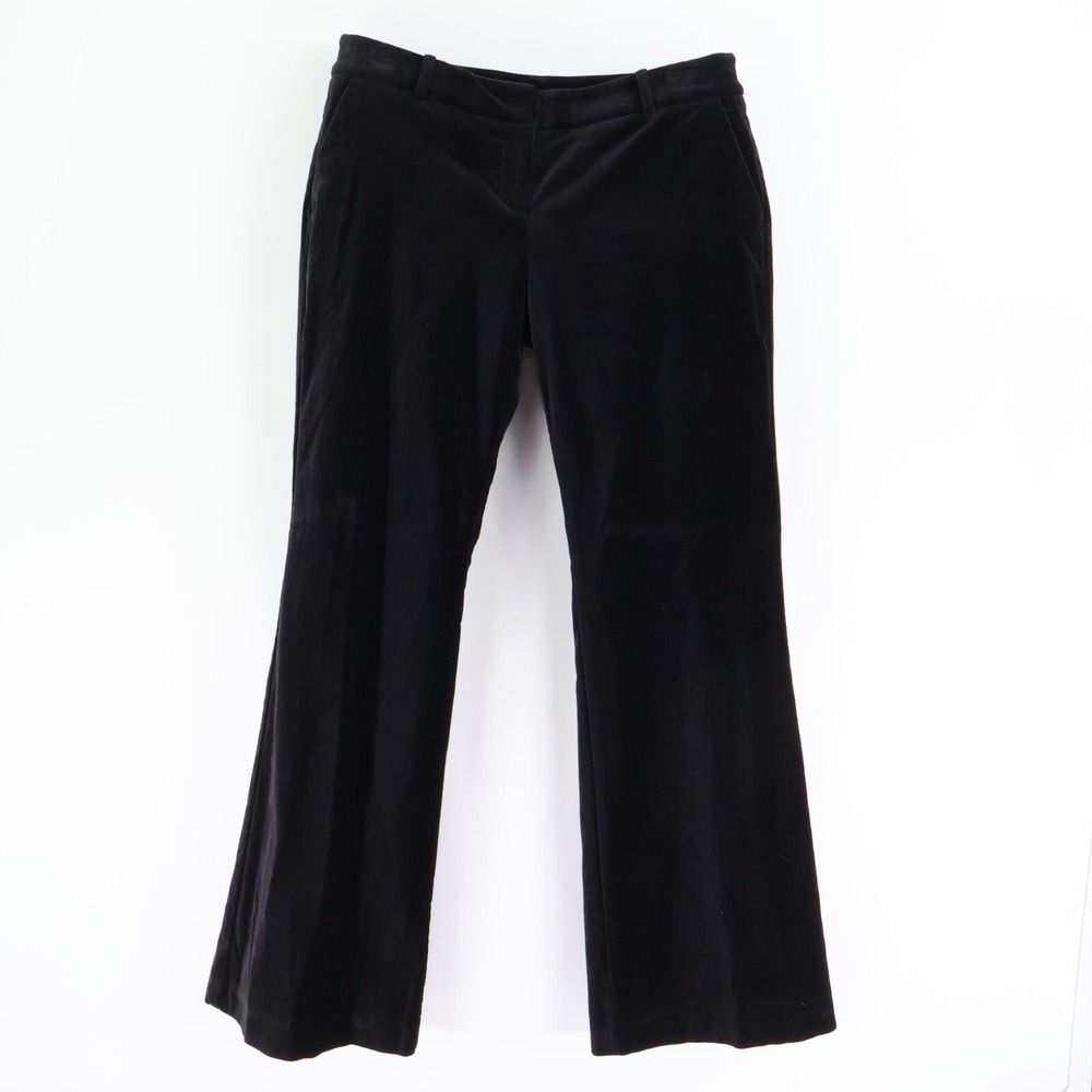 New York & Company Pants Womens 6 Black Cotton Mid Rise Stretch Bootcut Pockets